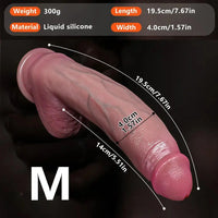 6.1in 7.67in 9.64in Curved Real Strap on Dildo Realistic Sex Toy For Adults