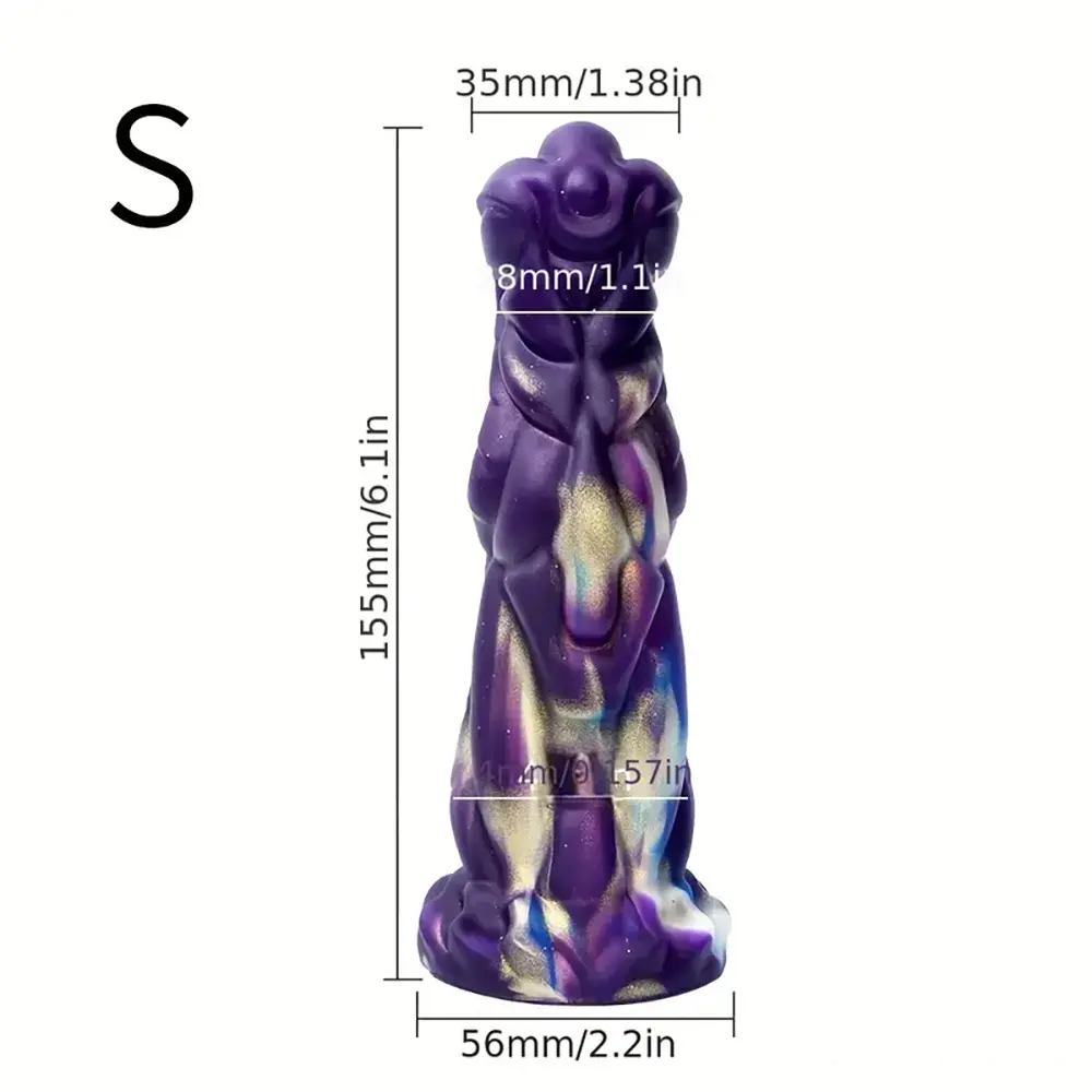 6.1in 7.6in 8.78in Silicone Soft Dragon Monster Dildo For G-spot Stimulator