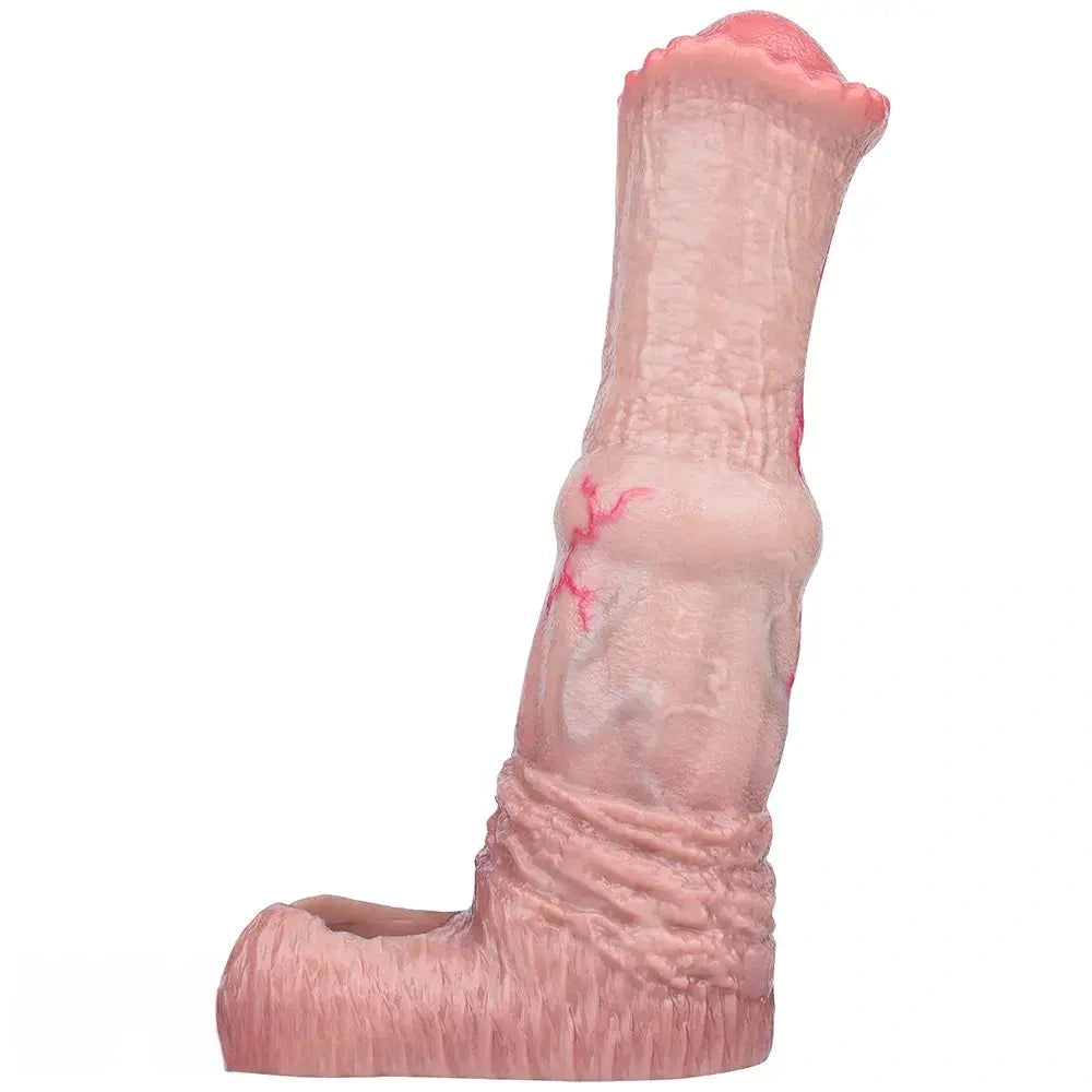 6.1in 7.71in Horse Penis Dildo Sleeve Realistic Texture Stem Pulse Cock Sleeve