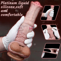 6.1in 7.71in Horse Penis Dildo Sleeve Realistic Texture Stem Pulse Cock Sleeve