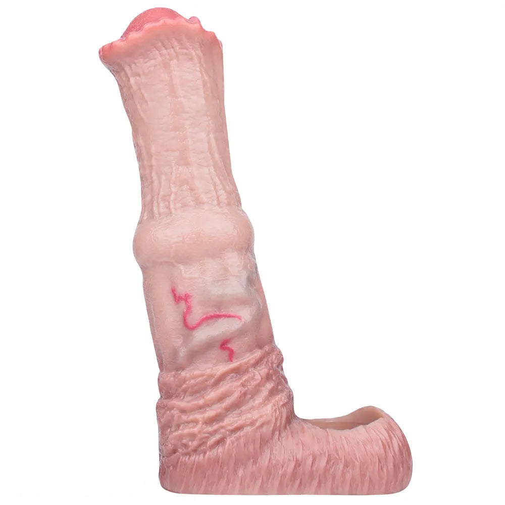 6.1in 7.71in Horse Penis Dildo Sleeve Realistic Texture Stem Pulse Cock Sleeve