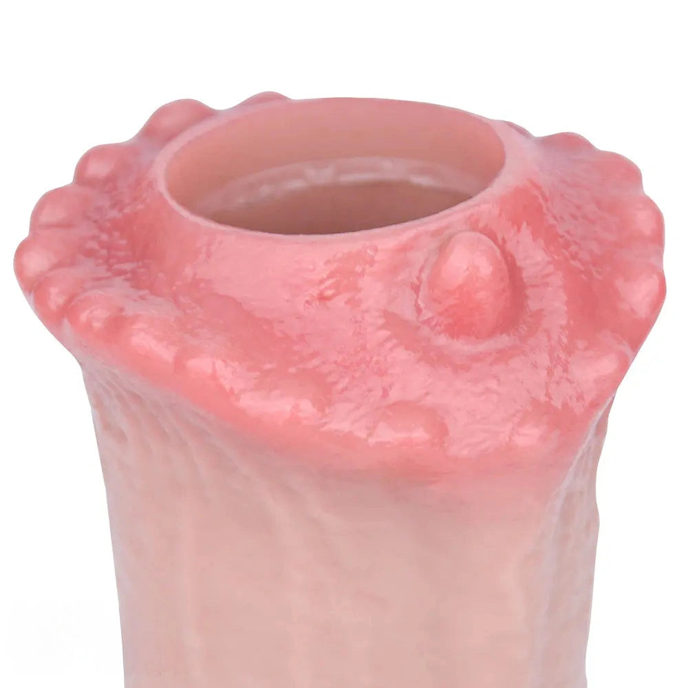 6.1in 7.71in Horse Penis Dildo Sleeve Realistic Texture Stem Pulse Cock Sleeve