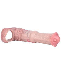6.1in 7.71in Horse Penis Dildo Sleeve Realistic Texture Stem Pulse Cock Sleeve