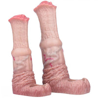 6.1in 7.71in Horse Penis Dildo Sleeve Realistic Texture Stem Pulse Cock Sleeve