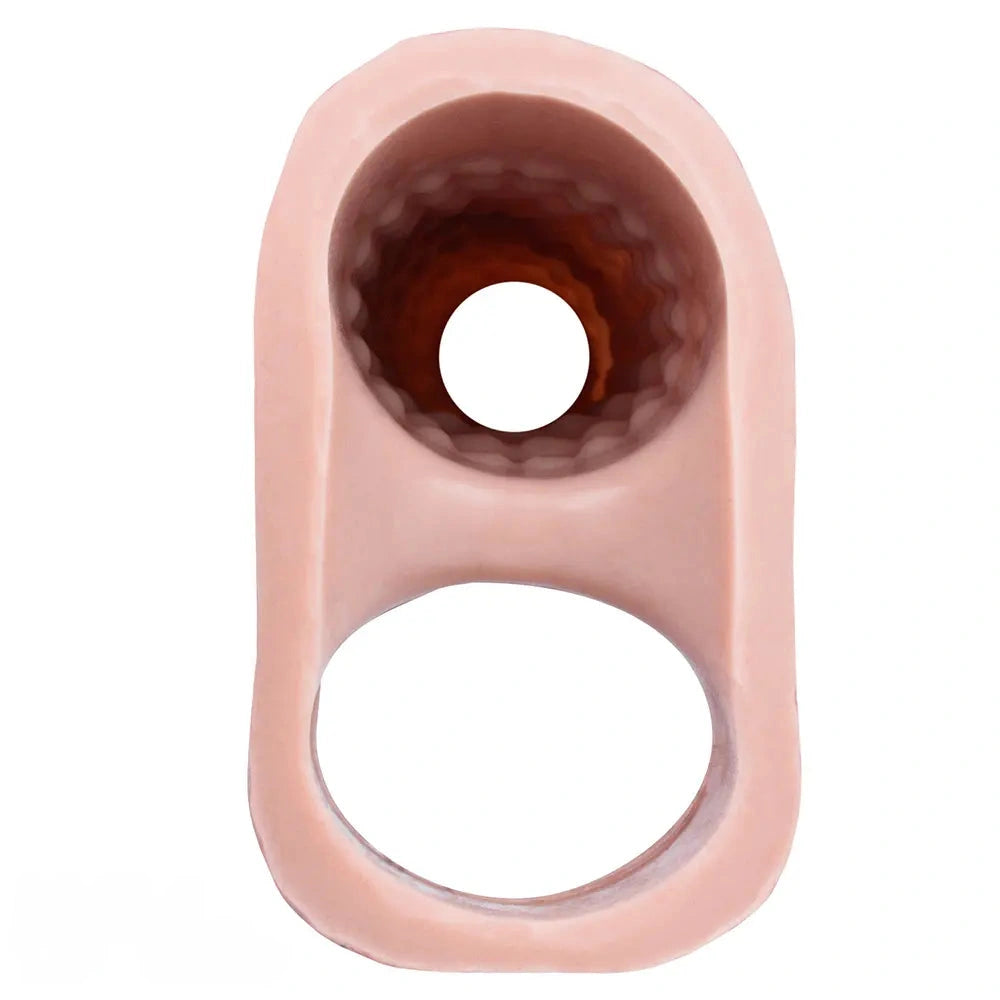 6.1in 7.71in Horse Penis Dildo Sleeve Realistic Texture Stem Pulse Cock Sleeve