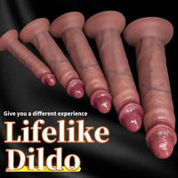 6.1in 7.87in 9.64in 11.22in 12.59in Realistic Big Dildo Adult Intimacy Accessory
