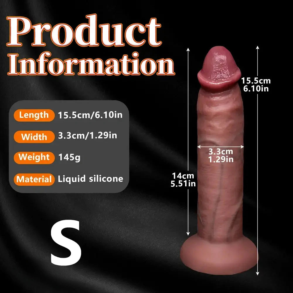 6.1in 7.87in 9.64in 11.22in 12.59in Realistic Big Dildo Adult Intimacy Accessory