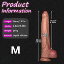 6.1in 7.87in 9.64in 11.41in 13.38in Strap on Real Foreskin Long Big Dildo