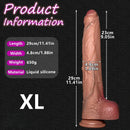 6.1in 7.87in 9.64in 11.41in 13.38in Strap on Real Foreskin Long Big Dildo