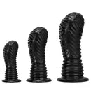 6.1in 8.46in 10.43in Fantasy Black Large Dildo Butt Plug For Fist Sex