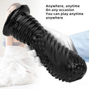 6.1in 8.46in 10.43in Fantasy Black Large Dildo Butt Plug For Fist Sex