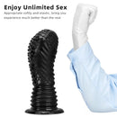 6.1in 8.46in 10.43in Fantasy Black Large Dildo Butt Plug For Fist Sex
