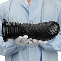 6.1in 8.46in 10.43in Fantasy Black Large Dildo Butt Plug For Fist Sex