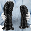 6.1in 8.46in 10.43in Fantasy Black Large Dildo Butt Plug For Fist Sex