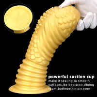 6.1in 8.46in 10.43in Soft Liquid Silicone Thick Fantasy Butt Plug Dildo