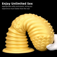 6.1in 8.46in 10.43in Soft Liquid Silicone Thick Fantasy Butt Plug Dildo