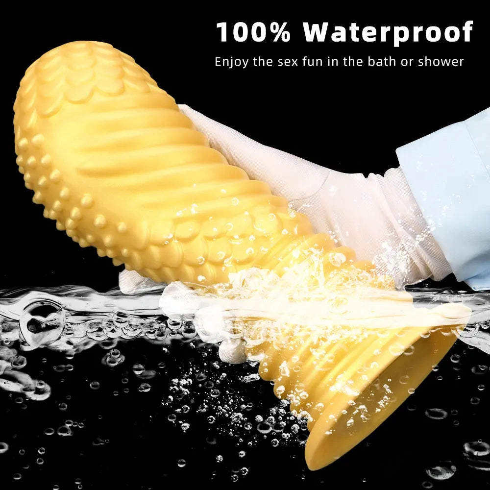 6.1in 8.46in 10.43in Soft Liquid Silicone Thick Fantasy Butt Plug Dildo