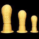 6.1in 8.46in 10.43in Soft Liquid Silicone Thick Fantasy Butt Plug Dildo