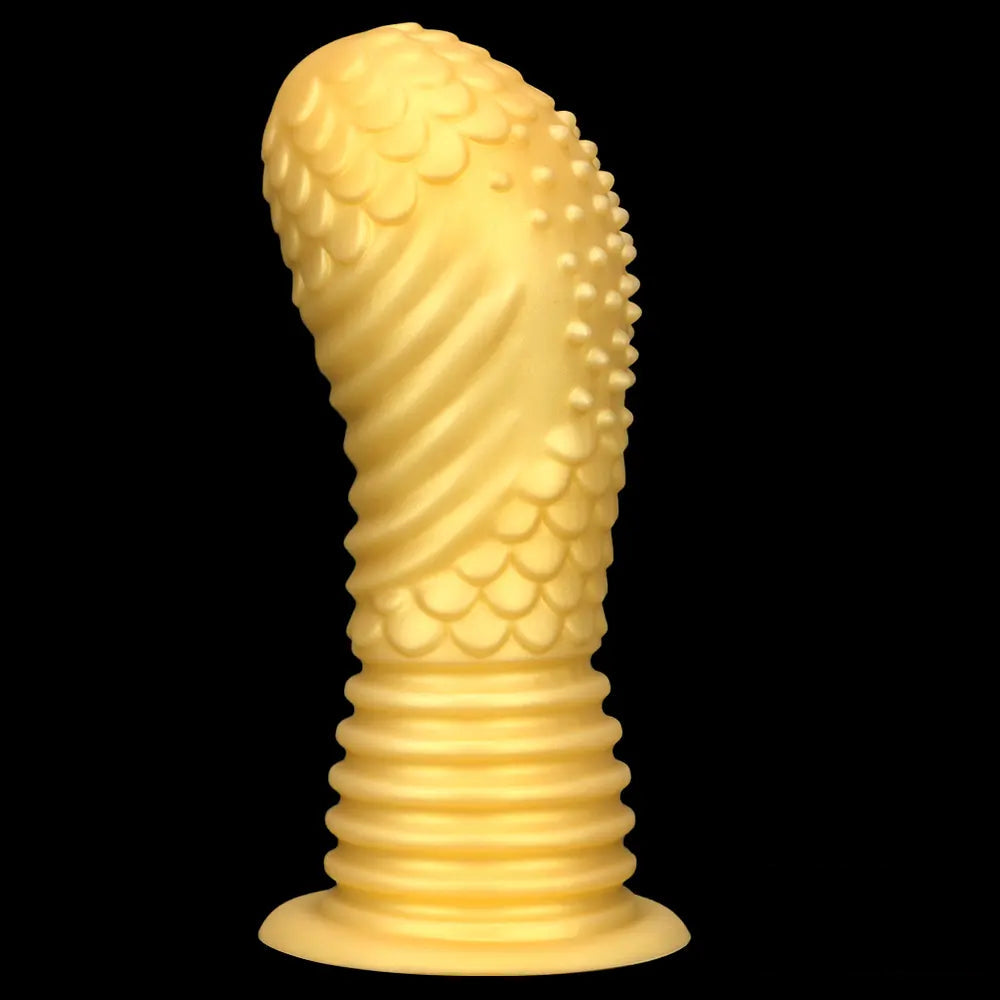 6.1in 8.46in 10.43in Soft Liquid Silicone Thick Fantasy Butt Plug Dildo