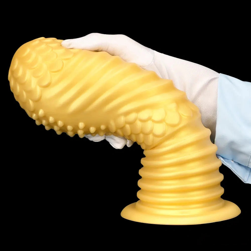 6.1in 8.46in 10.43in Soft Liquid Silicone Thick Fantasy Butt Plug Dildo