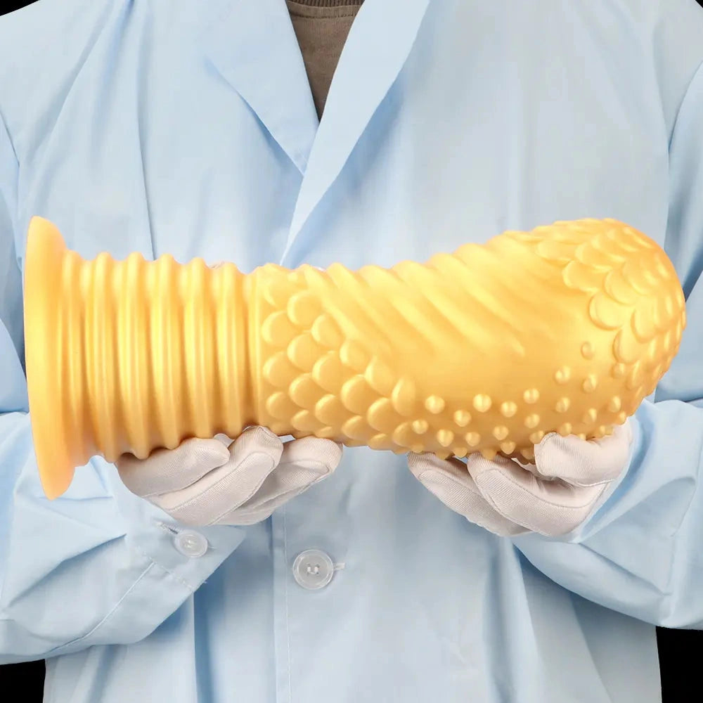 6.1in 8.46in 10.43in Soft Liquid Silicone Thick Fantasy Butt Plug Dildo
