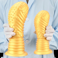 6.1in 8.46in 10.43in Soft Liquid Silicone Thick Fantasy Butt Plug Dildo