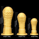 6.1in 8.46in 10.43in Soft Liquid Silicone Thick Fantasy Butt Plug Dildo