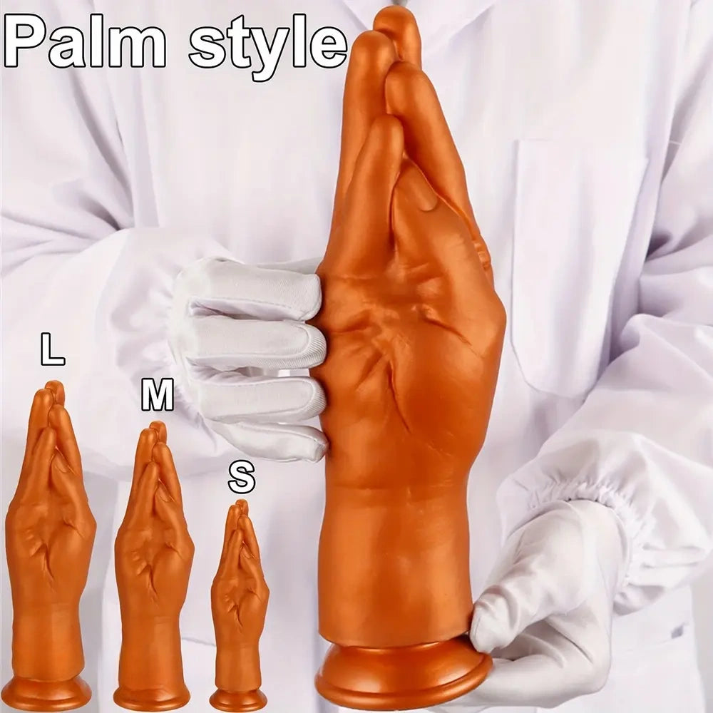 6.1in 8.46in 11.02in Realistic Arm Palm Shaped Dildo Silicone Fist Anal Plug