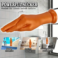 6.1in 8.46in 11.02in Realistic Arm Palm Shaped Dildo Silicone Fist Anal Plug