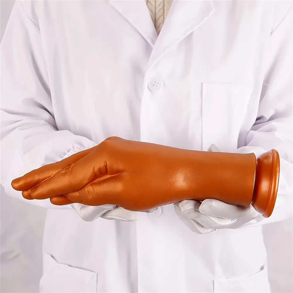 6.1in 8.46in 11.02in Realistic Arm Palm Shaped Dildo Silicone Fist Anal Plug