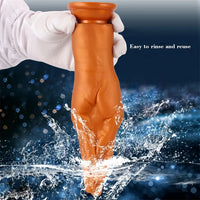 6.1in 8.46in 11.02in Realistic Arm Palm Shaped Dildo Silicone Fist Anal Plug
