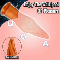6.1in 8.46in 11.02in Realistic Arm Palm Shaped Dildo Silicone Fist Anal Plug