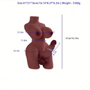 6.1in Dildo Lesbian Shemale Sex Torso For Gay Men Women with Breast Dildo
