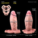 6.1in Lifelike Silicone Soft Strap on Penis Extender Cock Sleeve Dildo Toy
