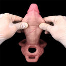 6.1in Lifelike Silicone Soft Strap on Penis Extender Cock Sleeve Dildo Toy
