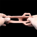 6.1in Lifelike Silicone Soft Strap on Penis Extender Cock Sleeve Dildo Toy