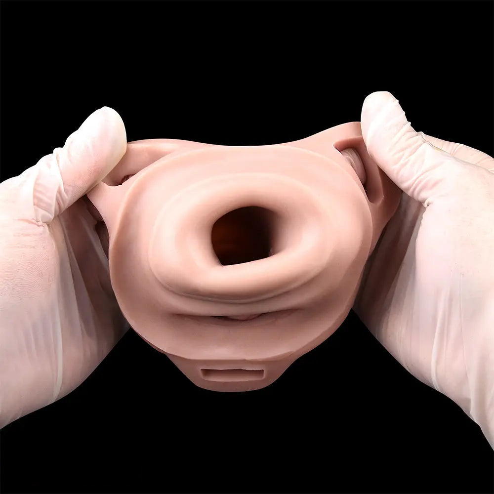 6.1in Lifelike Silicone Soft Strap on Penis Extender Cock Sleeve Dildo Toy
