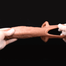 6.1in Lifelike Silicone Soft Strap on Penis Extender Cock Sleeve Dildo Toy