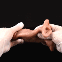 6.1in Lifelike Silicone Soft Strap on Penis Extender Cock Sleeve Dildo Toy