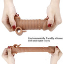 6.1in Male Penis Sleeve Silicone Penis Extender Vibration Sex Toy