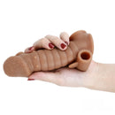 6.1in Male Penis Sleeve Silicone Penis Extender Vibration Sex Toy