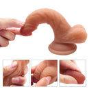 6.1in Realistic Dildo Soft Bendable Silicone Sex Toy For Female