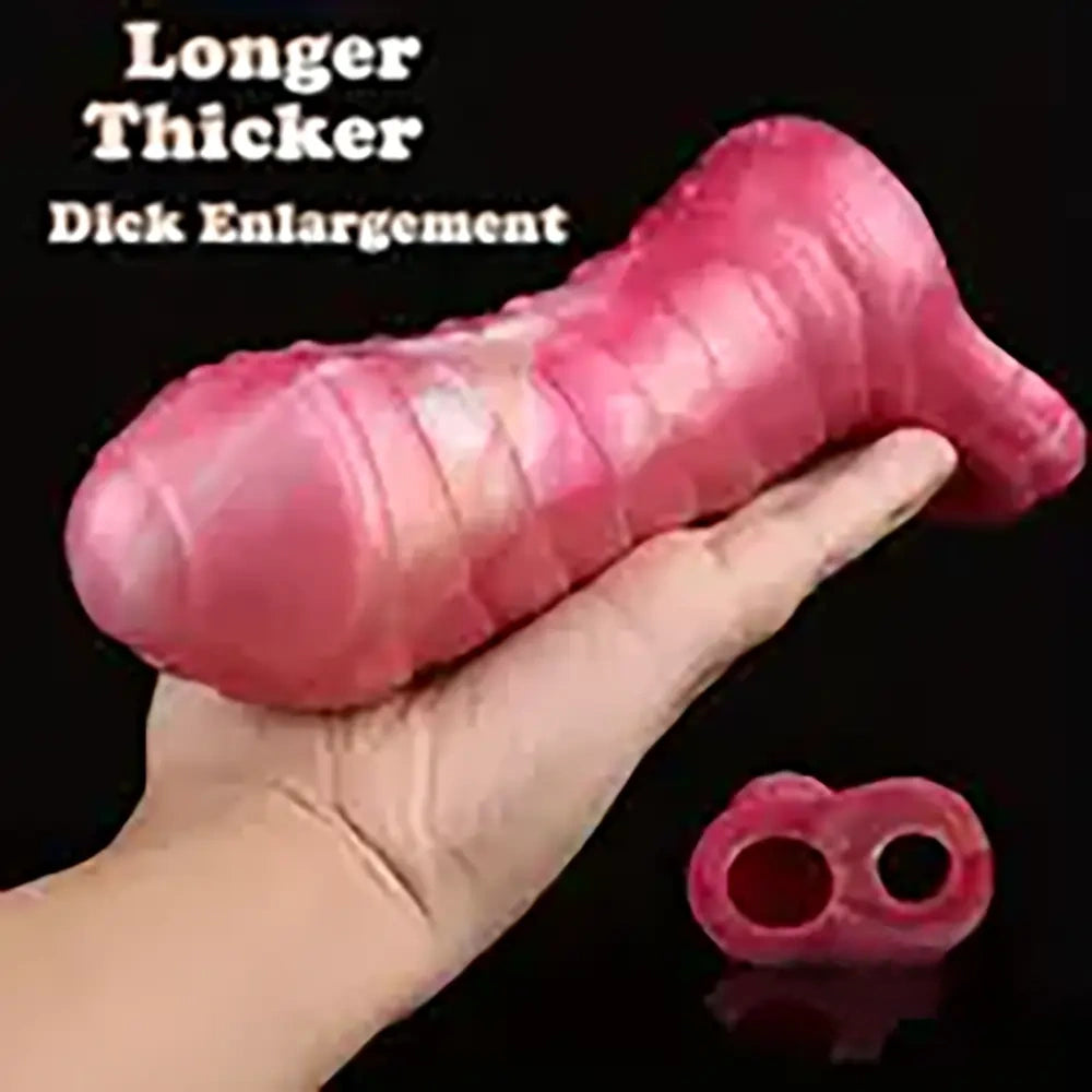 6.1in Silicone Soft Dildo Sleeve Penis Extender Reusable Penis Sleeve