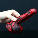 6.1in Silicone Soft Red Black Dildo For G-Spot Anal Stimulation Women Men