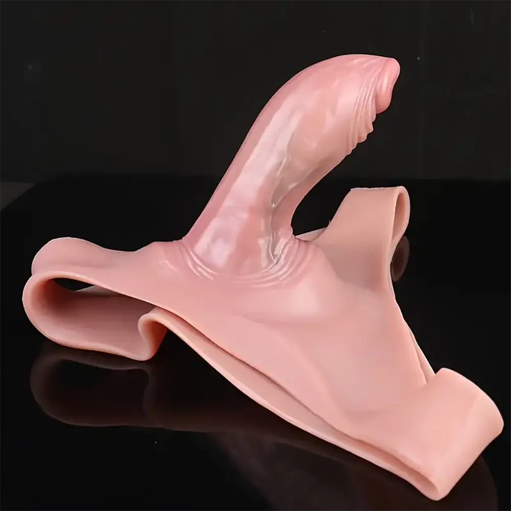 6.1in Silicone Wearable Hollow Dildo Panty With Briefs Adult Sex Toy