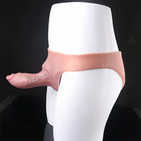 6.1in Silicone Wearable Hollow Dildo Panty With Briefs Adult Sex Toy