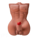6.1in Super Real Exclusive Lover Male Torso Dildo Vibrating Thrusting Cock