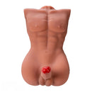 6.1in Super Real Exclusive Lover Male Torso Dildo Vibrating Thrusting Cock