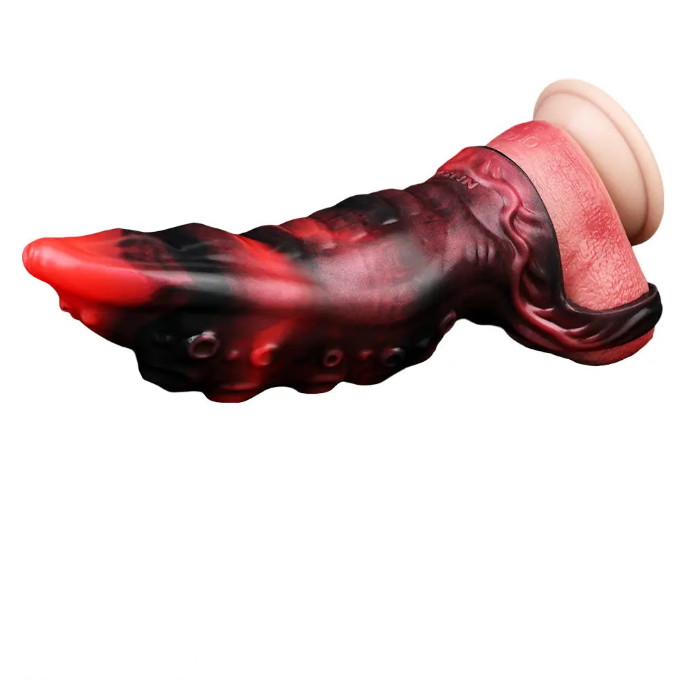 6.22in 7.01in 7.95in Tentacle Animal Penis Soft Dildo Sleeve Cock Extender