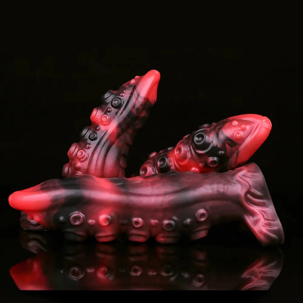 6.22in 7.01in 7.95in Tentacle Animal Penis Soft Dildo Sleeve Cock Extender